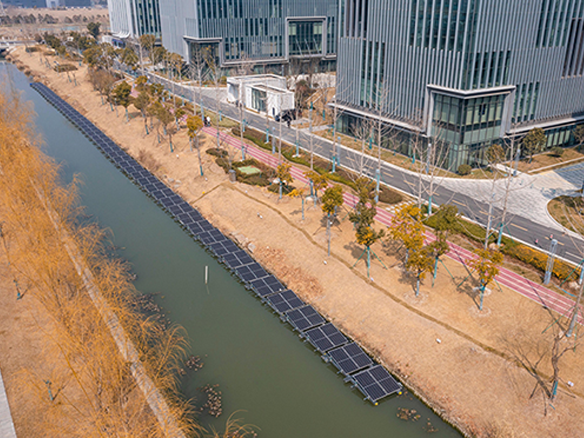 全球足迹｜光+氢！阳光能源西伏河防眩光漂浮式光伏项目演绎“电站掘金”公式